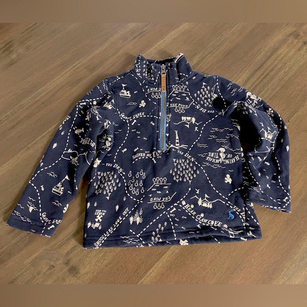 Joules Toddler Sweatshirt (Navy & Ivory)